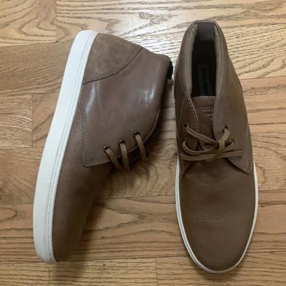 NWOT STEVE MADDEN ELON LEATHER CHUKA SHOES SIZE 12,13 - Picture 2 of 7